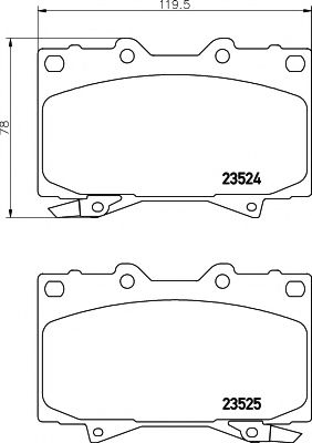 Тормозные колодки BEHR/HELLA 8DB 355 009-371