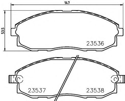 Тормозные колодки BEHR/HELLA 8DB 355 009-381