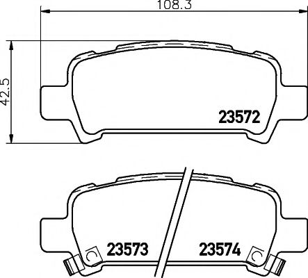 Тормозные колодки BEHR/HELLA 8DB 355 009-401
