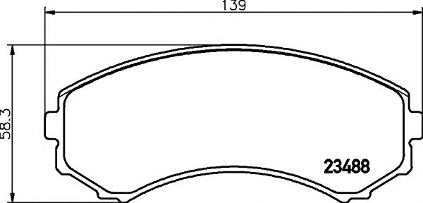 Тормозные колодки BEHR/HELLA 8DB 355 009-461