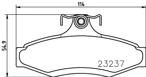 Тормозные колодки BEHR/HELLA 8DB 355 009-491