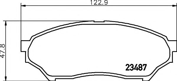Тормозные колодки BEHR/HELLA 8DB 355 009-521