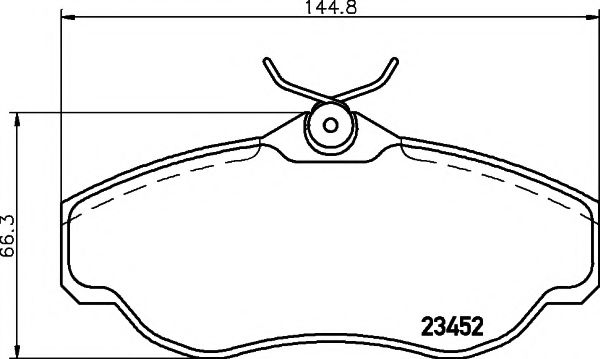 Тормозные колодки BEHR/HELLA 8DB 355 009-531