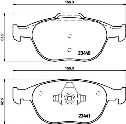 Тормозные колодки BEHR/HELLA 8DB 355 009-561