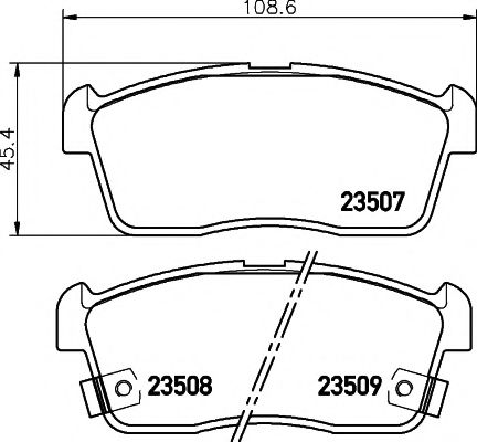 Тормозные колодки BEHR/HELLA 8DB 355 009-631