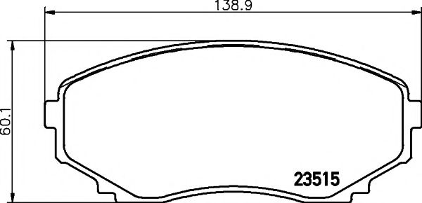 Тормозные колодки BEHR/HELLA 8DB 355 009-641