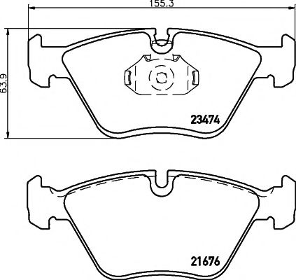 Тормозные колодки BEHR/HELLA 8DB 355 009-651