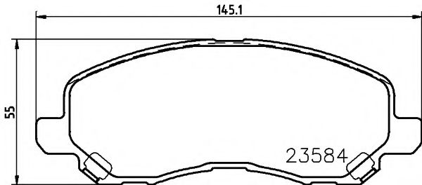Тормозные колодки BEHR/HELLA 8DB 355 009-671