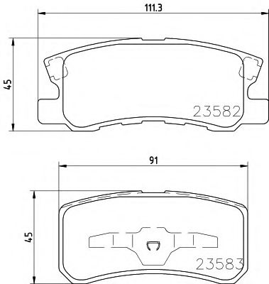 Тормозные колодки BEHR/HELLA 8DB 355 009-691