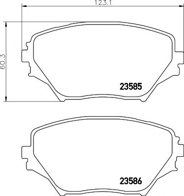 Тормозные колодки BEHR/HELLA 8DB 355 009-741