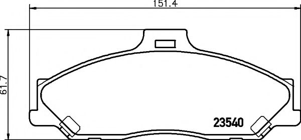 Тормозные колодки BEHR/HELLA 8DB 355 009-751