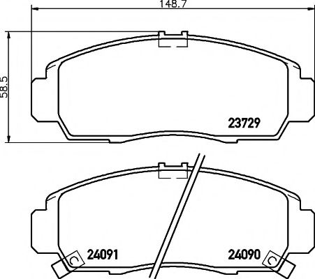 Тормозные колодки BEHR/HELLA 8DB 355 009-771