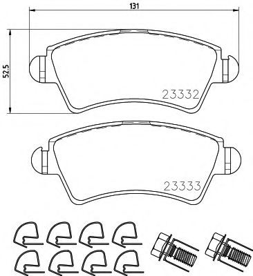 Тормозные колодки BEHR/HELLA 8DB 355 009-871