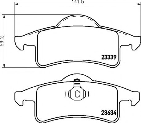 Тормозные колодки BEHR/HELLA 8DB 355 009-891
