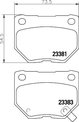 Тормозные колодки BEHR/HELLA 8DB 355 011-601