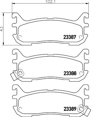 Тормозные колодки BEHR/HELLA 8DB 355 009-911