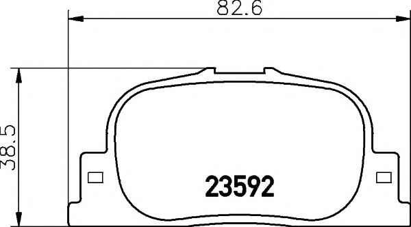 Тормозные колодки BEHR/HELLA 8DB 355 010-001