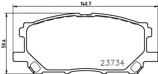 Тормозные колодки BEHR/HELLA 8DB 355 010-071