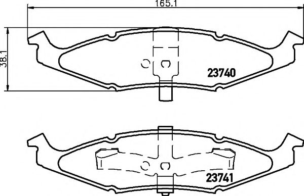 Тормозные колодки BEHR/HELLA 8DB 355 010-081