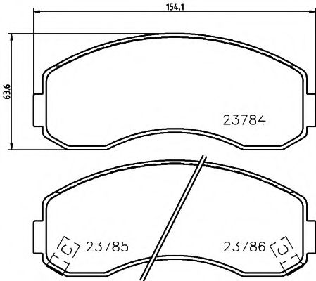 Тормозные колодки BEHR/HELLA 8DB 355 010-131