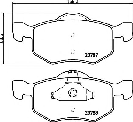 Тормозные колодки BEHR/HELLA 8DB 355 010-141