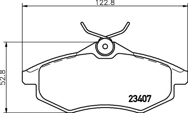 Тормозные колодки BEHR/HELLA 8DB 355 010-161