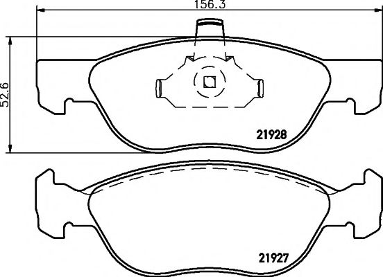 Тормозные колодки BEHR/HELLA 8DB 355 010-181