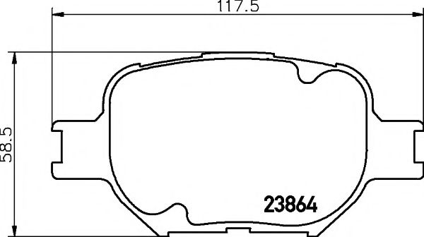 Тормозные колодки BEHR/HELLA 8DB 355 010-201