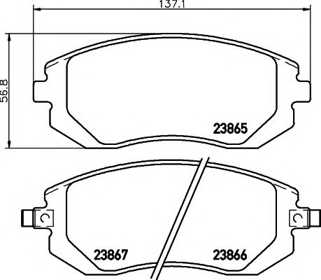 Тормозные колодки BEHR/HELLA 8DB 355 010-211