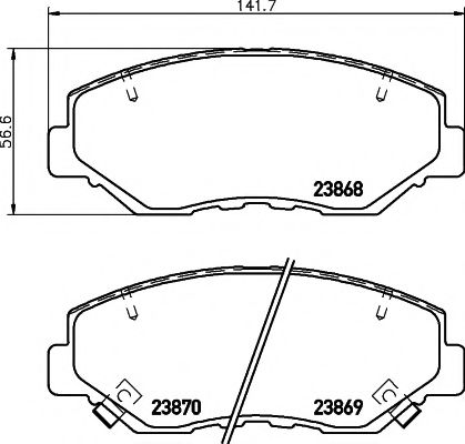 Тормозные колодки BEHR/HELLA 8DB 355 010-231
