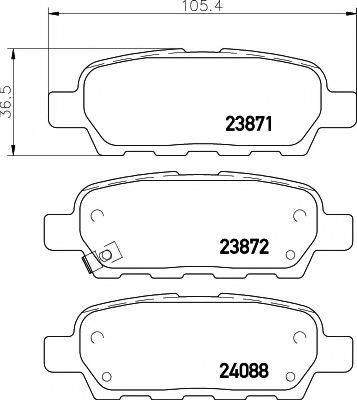 Тормозные колодки BEHR/HELLA 8DB 355 010-241