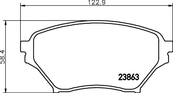 Тормозные колодки BEHR/HELLA 8DB 355 010-261