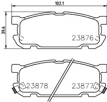 Тормозные колодки BEHR/HELLA 8DB 355 010-271