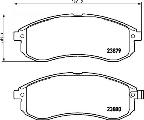 Тормозные колодки BEHR/HELLA 8DB 355 010-281