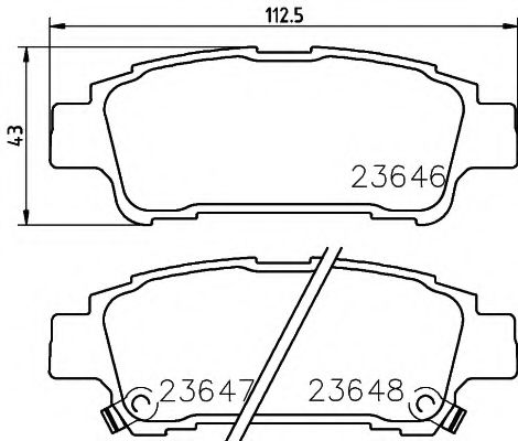 Тормозные колодки BEHR/HELLA 8DB 355 010-311