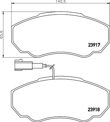 Тормозные колодки BEHR/HELLA 8DB 355 010-391