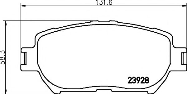 Тормозные колодки BEHR/HELLA 8DB 355 010-431