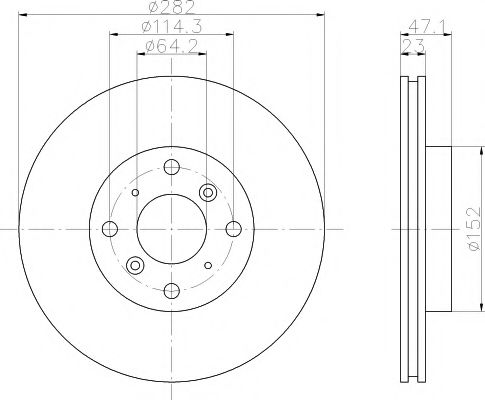 Тормозной диск BEHR/HELLA 8DD 355 104-991