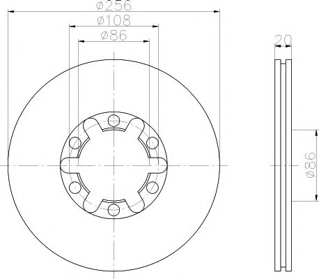 Тормозной диск BEHR/HELLA 8DD 355 105-111