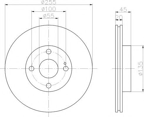 Тормозной диск BEHR/HELLA 8DD 355 106-491