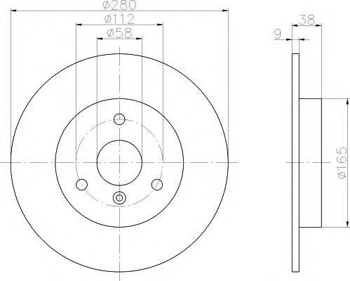 Тормозной диск BEHR/HELLA 8DD 355 106-601