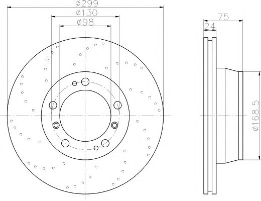 Тормозной диск BEHR/HELLA 8DD 355 121-811