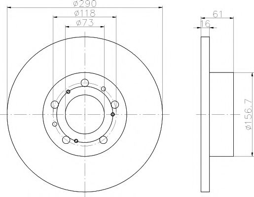Тормозной диск BEHR/HELLA 8DD 355 101-781
