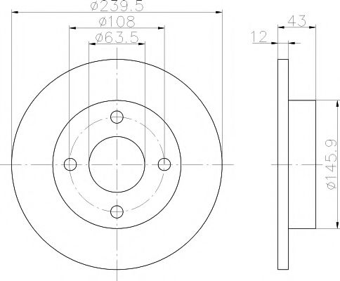 Тормозной диск BEHR/HELLA 8DD 355 104-631