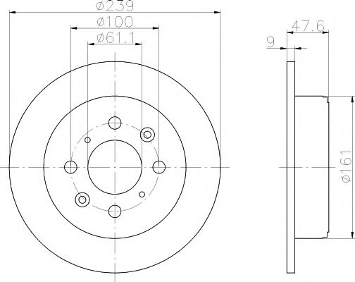 Тормозной диск BEHR/HELLA 8DD 355 104-951