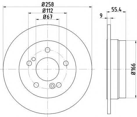 Тормозной диск BEHR/HELLA 8DD 355 102-991