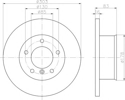 Тормозной диск BEHR/HELLA 8DD 355 100-391