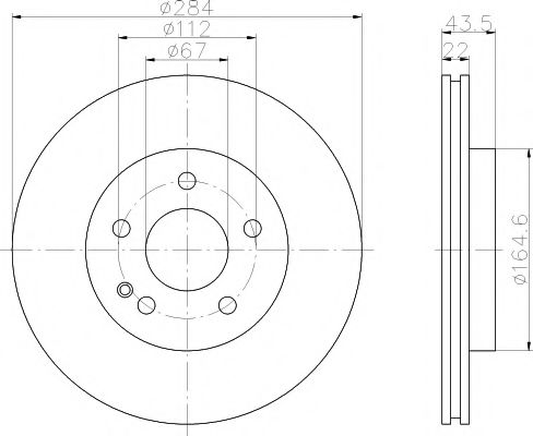 Тормозной диск BEHR/HELLA 8DD 355 102-971
