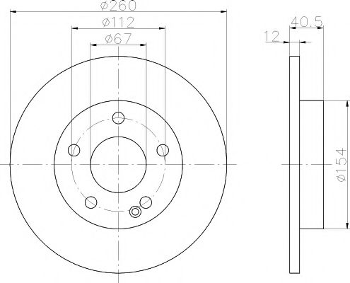 Тормозной диск BEHR/HELLA 8DD 355 105-971