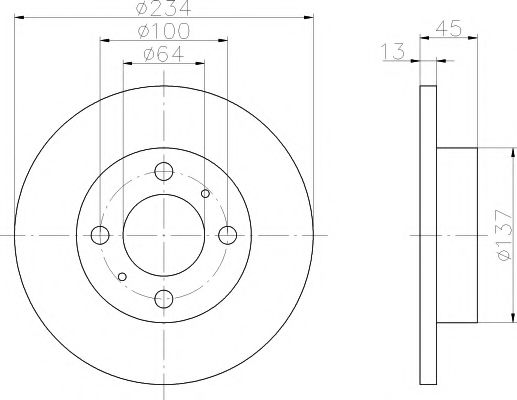 Тормозной диск BEHR/HELLA 8DD 355 105-761